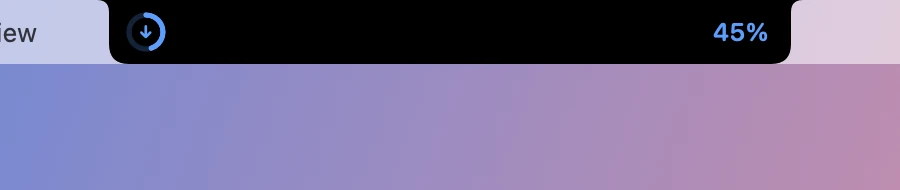 The closed notch with a download ring and 45%.